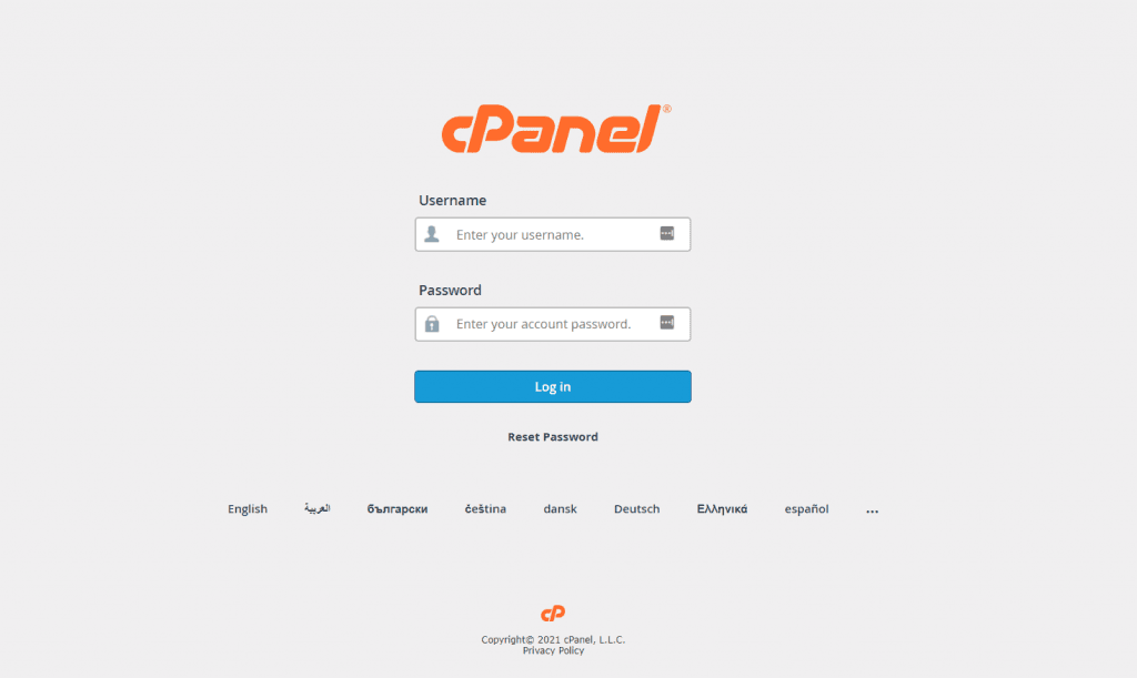 CPanel Login 1024x611